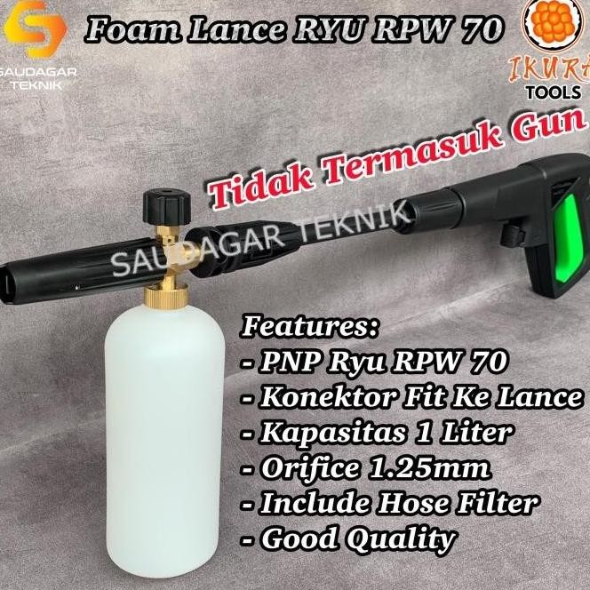 FOAM LANCE RYU RPW 70 SNOW FOAM WASH JET CLEANER RYU RPW70 1311T