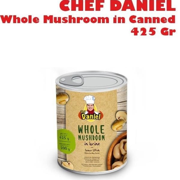 

Chef Daniel Whole Mushroom In Canned Jamur Kancing Kaleng 425 Gr