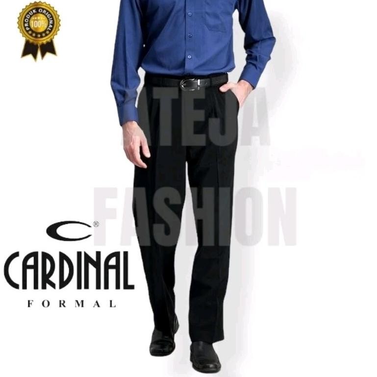 Celana Bahan Pria Celana Kantor Celana Formal Cardinal 100% Kerja Standar / Cardinal Regular / Cardi