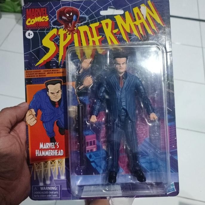 Hasbro. Marvel legends spiderman retro series. hammerhead