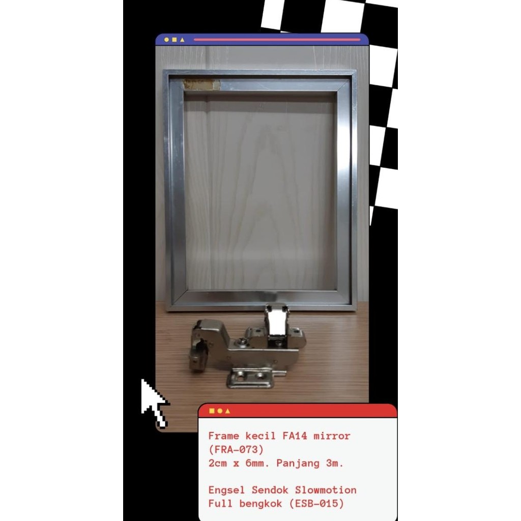 Engsel Sendok Frame Slowmotion Fa21 Lemari Pintu Alumunium Kaca