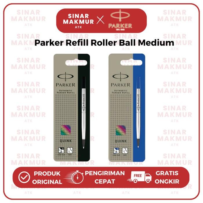 

Refill Roller Ball/Sign Pen Hitam/Biru M/Medium Blister Parker (Pcs)