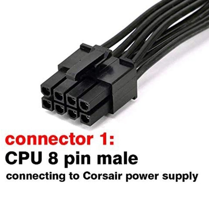 Corsair Kabel Power CPU TS67 Cpu 8 Pin Male To Cpu 8 Pin 44 Male TERBARU