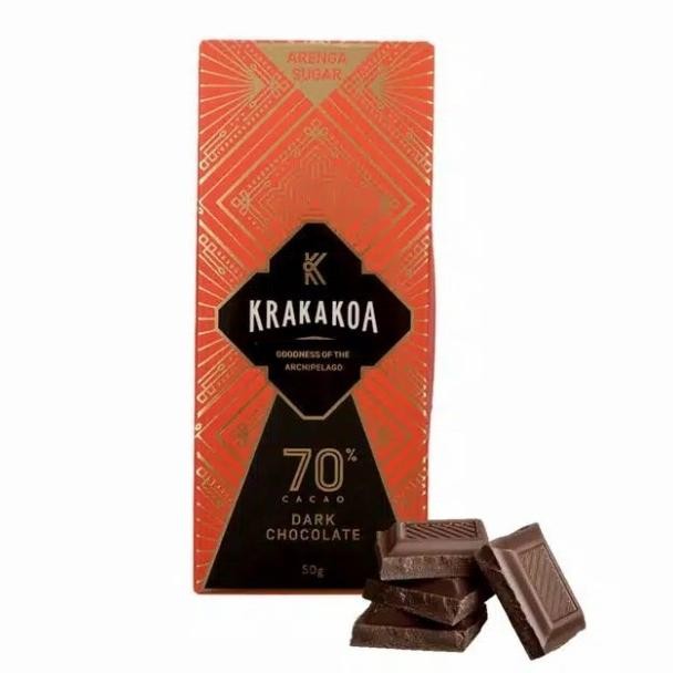 

Krakakoa 70% Dark Chocolate 50G | 70% Cokelat Gelap