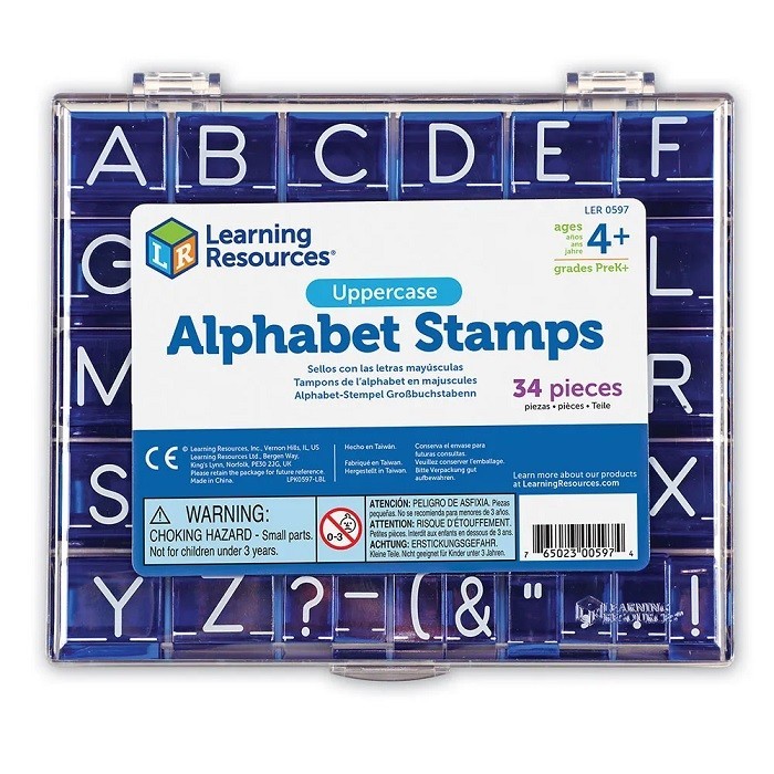 

Learning Resources Uppercase Lowercase Alphabet Stamps Stempel Huruf