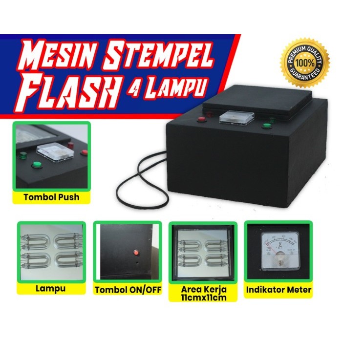 

Paket Hemat Usaha Stempel Warna, Mesin Stempel Flash 4 lampu U