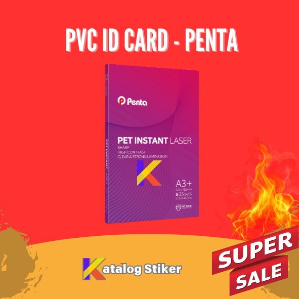 

PVC ID Card Laser A3+ PET Instant - PENTA
