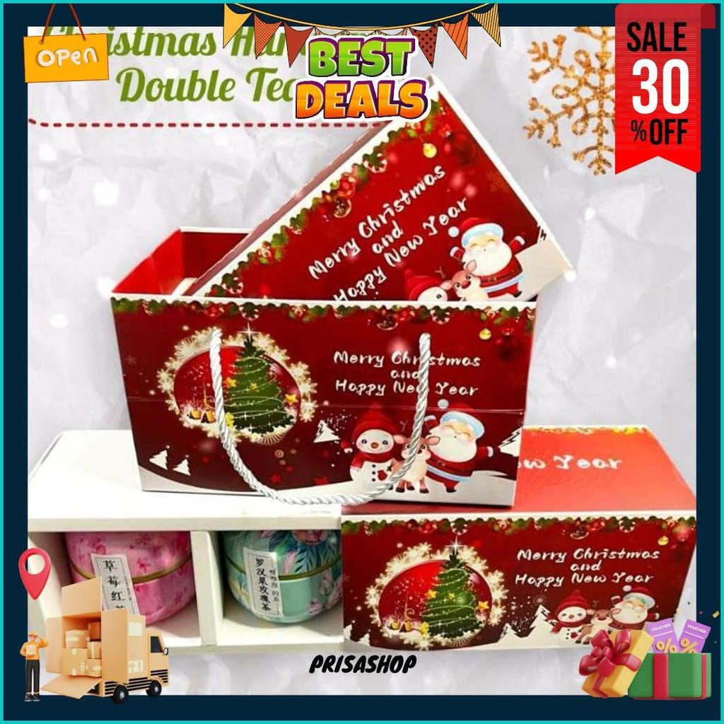 

Christmas Hampers Natal / Christmas Gift Kado Natal Duo Varian Tea Kilat