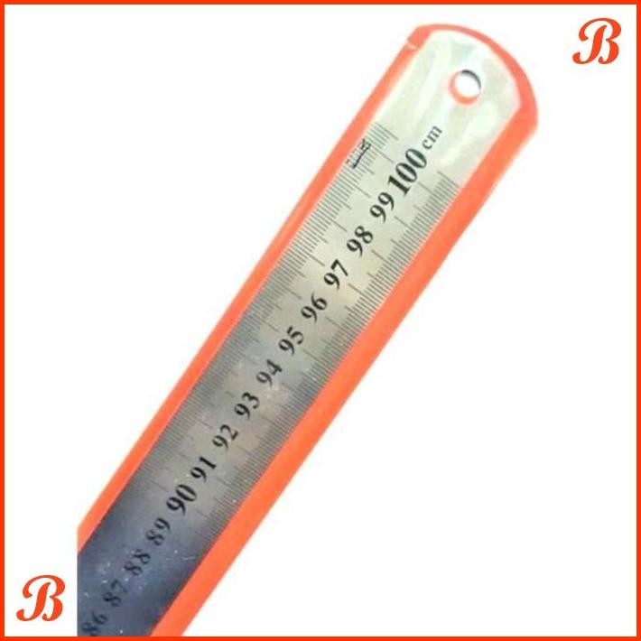 

| BBL | PENGGARIS BESI MISTAR/ STAINLESS RULER 100CM/1METER
