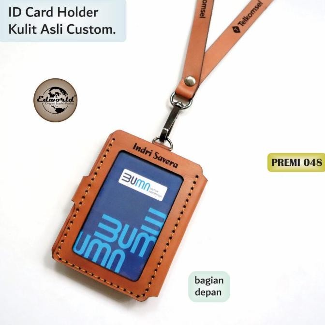 

ID Card Holder Custom Kulit Asli