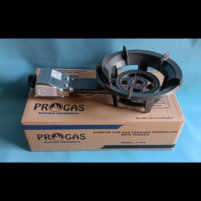 kompor cor PROGAS gas tekanan rendah satu tungku model P 21A