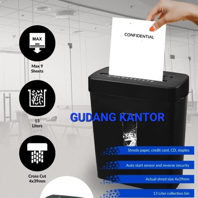 

TERSEDIA PROMAXI S360 PLUS MESIN PENGHANCUR KERTAS / PAPER SHREDDER