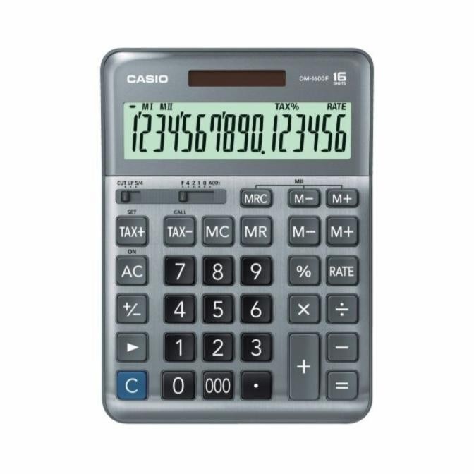 

TERSEDIA CASIO DM-1600 DESKTOP KALKULATOR / CALCULATOR KANTOR MEJA DM1600