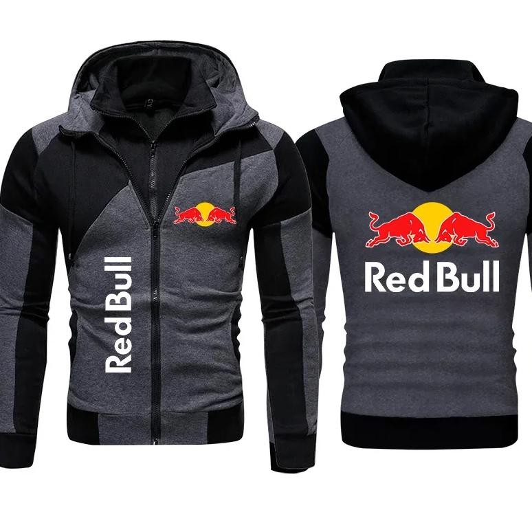 2024 autumn men red bull logo print hoodie sweatshirt trendy harajuku pullover men sportswear red bu