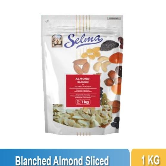 

Selma - Blanched Almonds Sliced 1 Kg / Kacang Almond Kupas