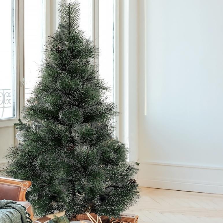 Pohon Natal Lengkap Dengan Aksesoris Pine Cones 90Cm Pohon Natal Mini Lengkap
