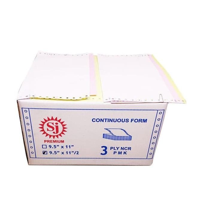 

TERBARU - [ DUS ] Kertas Continuous Form 3 Ply 9,5 x 11 Bagi 2 - SJ Premium