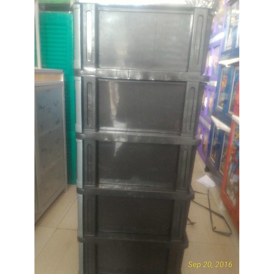 LACI PAKAIAN PLASTIK SUSUN 5 YOKO / LEMARI TEMPAT BAJU / SERBAGUNA