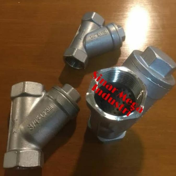 Sambungan Pipa 1"/ 1" Y - Strainer Stainless Steel 316  Ready
