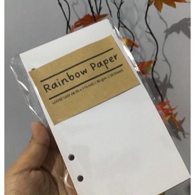 

Loose Leaf A6 Ring 6 Kertas Refill Binder Agenda Buku Catatan Daily Planner Buku Tulis Isi Binder Financial Planner