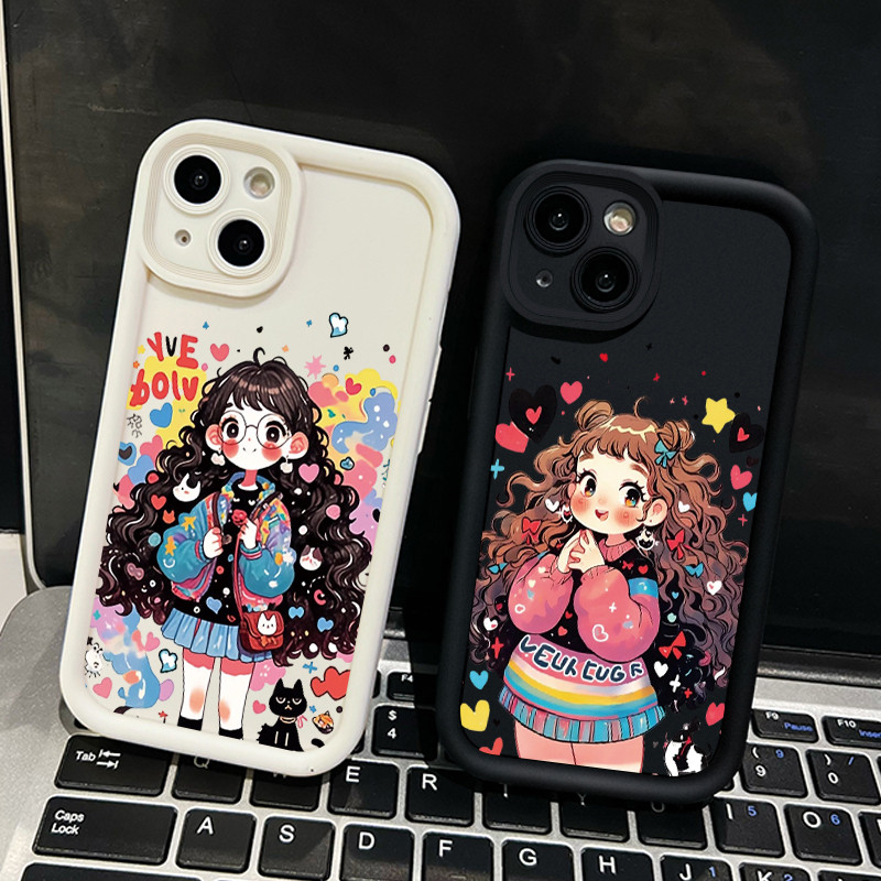 Casing Hp Untuk Samsung A25 Samsung A15 4G A15 5G M15 5G F15 A35 5G A55 5G Case HP Casing pola gadis