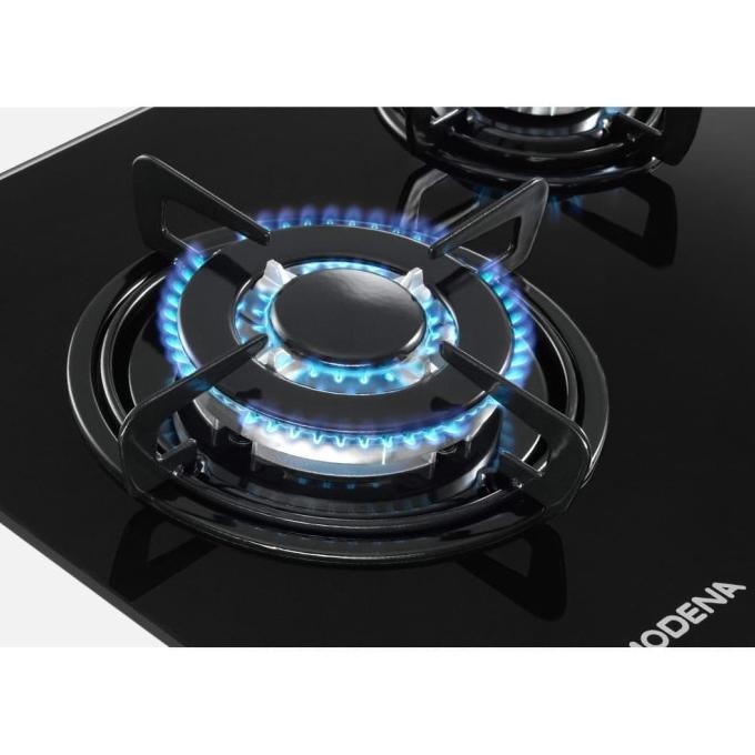 Modena BH 5725 AABK - kompor tanam 2 tungku sudah safety gas