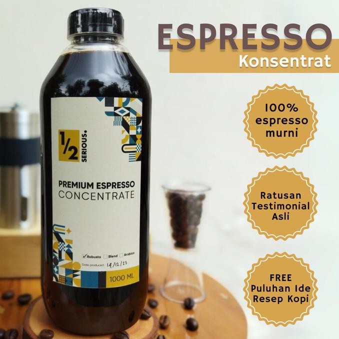 

DISKON Espresso Konsentrat 1 Liter Espresso Cair Murni