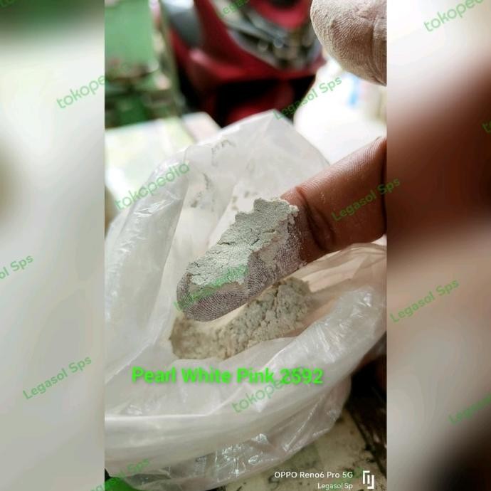 

TERMURAH - Powder Pearl Pigment Lonwa White Pink 2592 @1kg