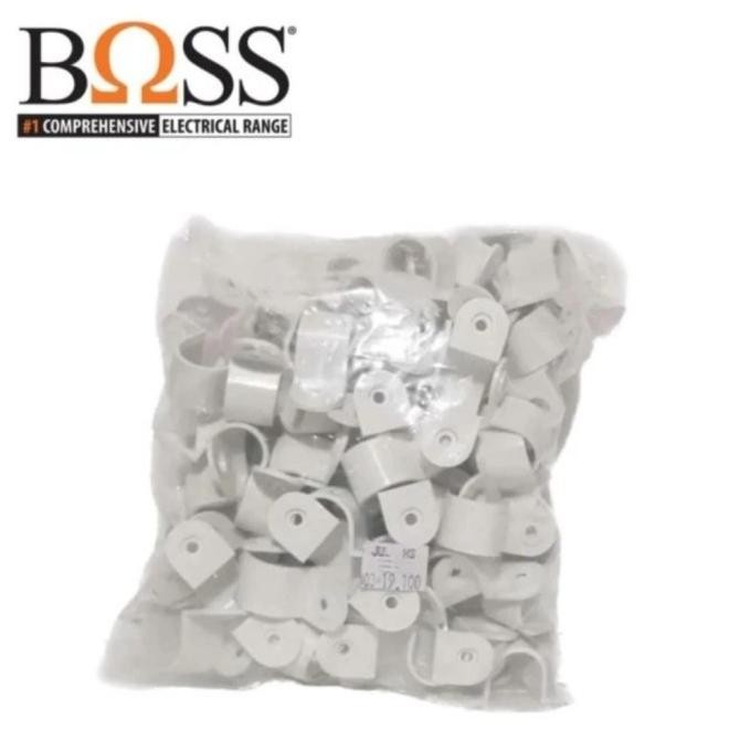 TERMURAH - BOSS Klem pipa 20mm clamp klem pipa listrik klem pipa kabel
