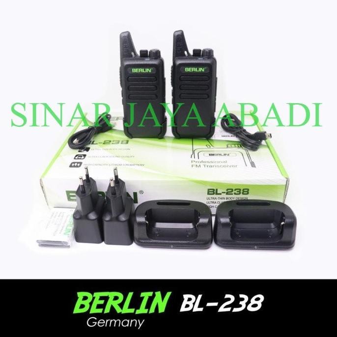 Kons Promo Radio Ht Walkie Talkie Berlin 238 2 Unit Ht 238 Bergaransi