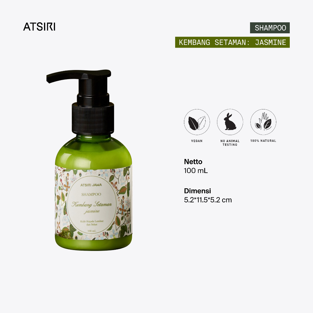 Rumah Atsiri Jasmine Kembang Setaman Shampoo by Atsiri Jawa