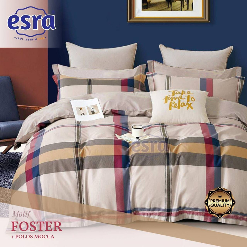 Bedcover & Sprei Premium Katun ESRA Motif Foster