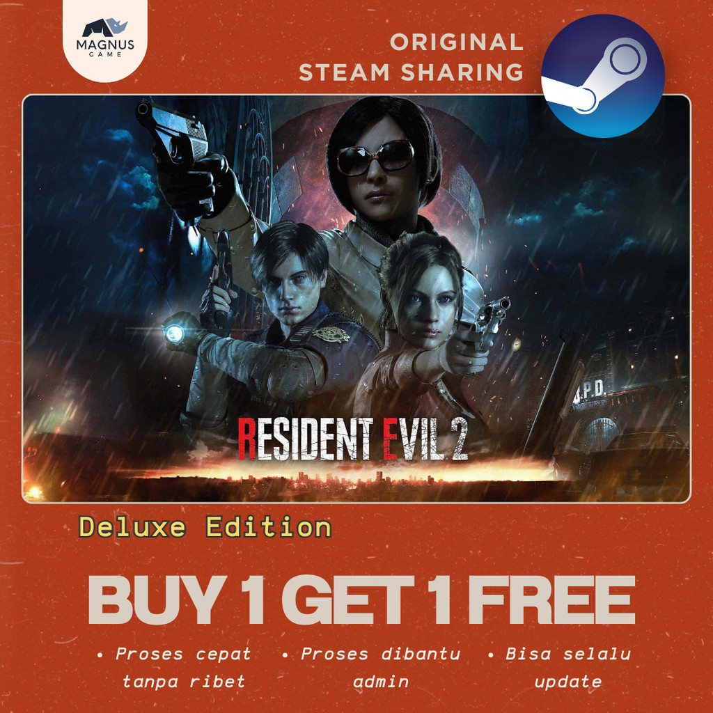 Resident Evil 2 Remake Deluxe Edition Original Game PC RE 2