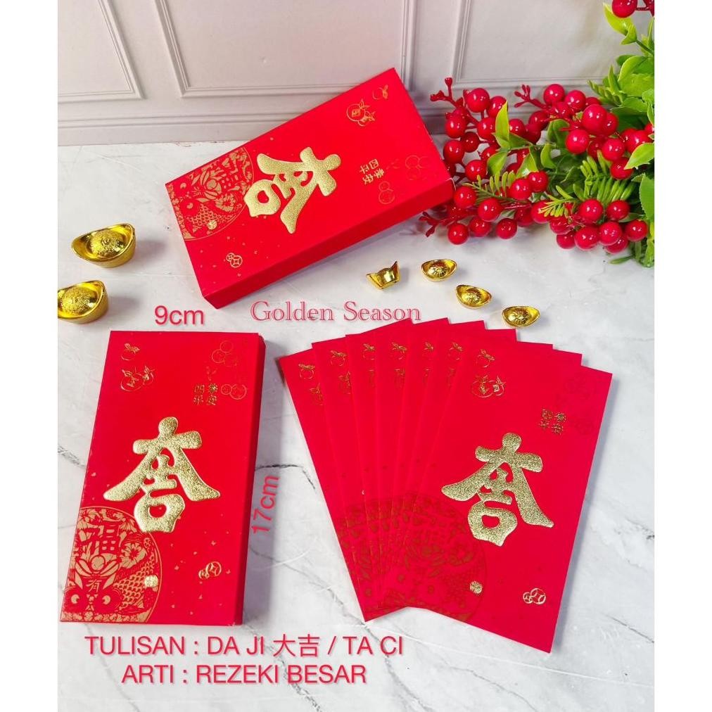 

Grosir Angpao Imlek Panjang Isi 23Pcs Fu / Gong Xi Fa Cai / Amplop Sincia / Hongbao