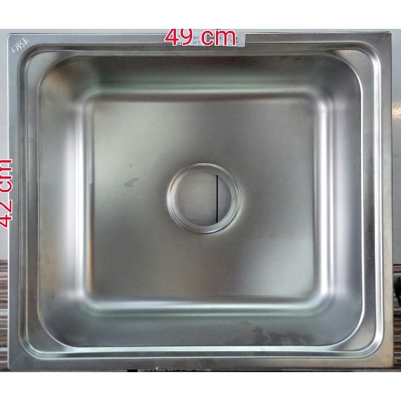 SINK / TEMPAT CUCI PIRING 1 LUBANG + AFUR STAINLESS