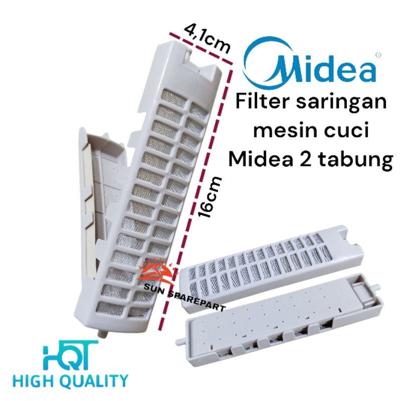 filter saringan mesin cuci Midea 2 tabung