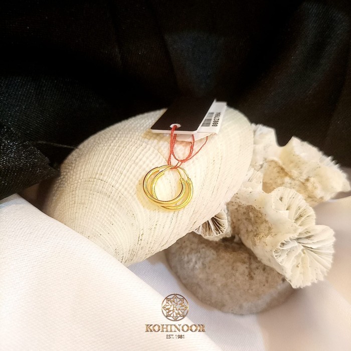 KOHINOOR ANTING GOLD ANAK POLOS KADAR 700