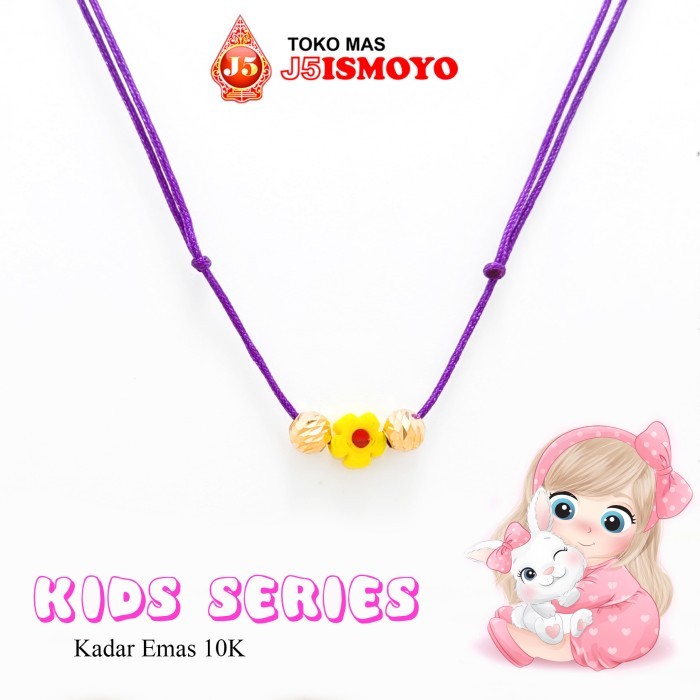 Kalung Emas Tali Kids Candy Blossom J5 Ismoyo
