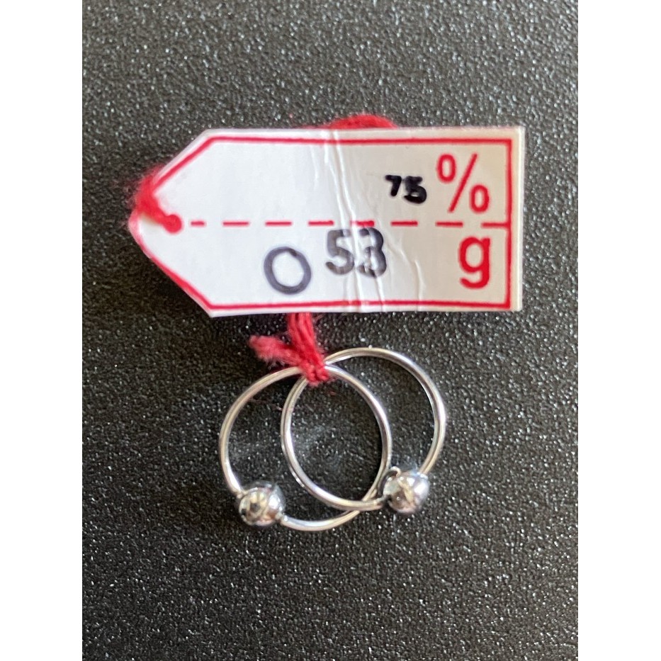 Anting bayi berat : 0,53gr emas 17k (75%)