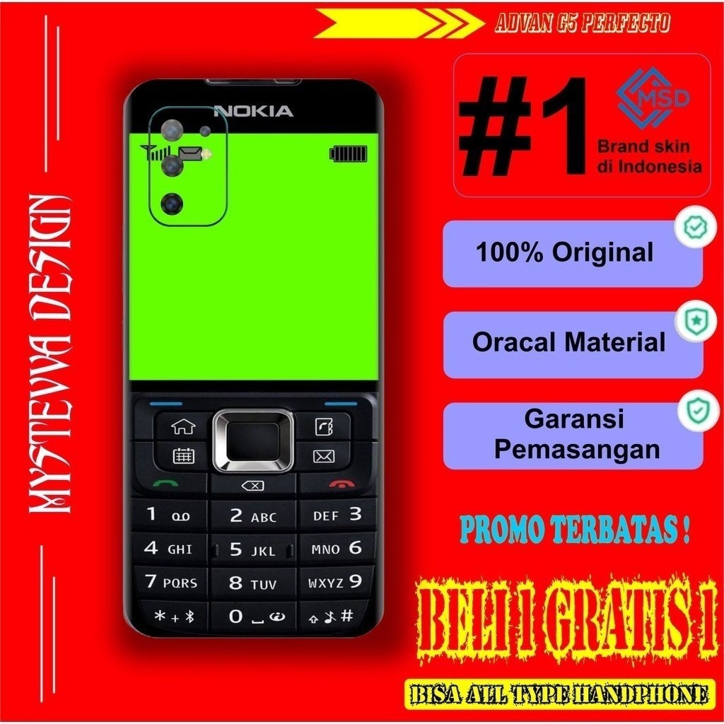 Promo2pcs - Casing Advan G5 Perfecto Karakter Cewe Garskin Stiker/not Case Premium Quality CustomCOD