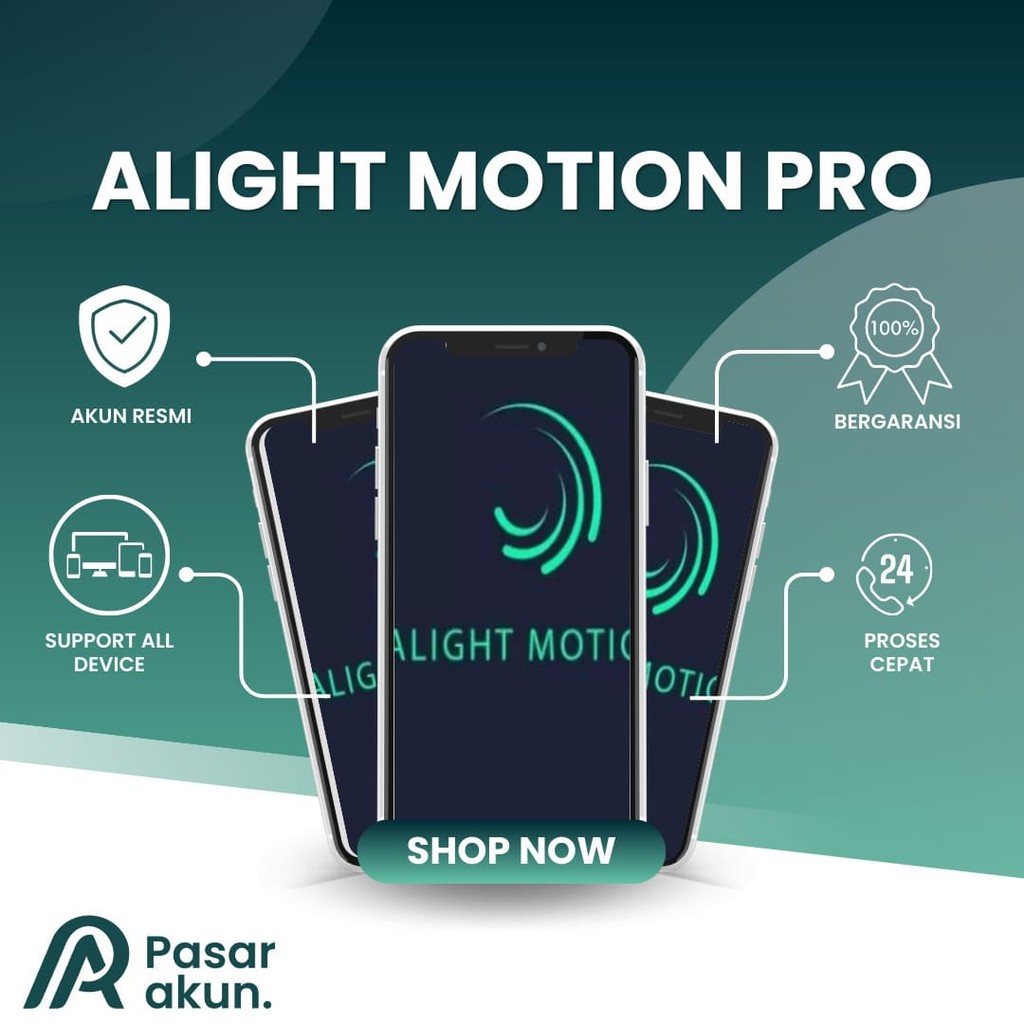 Alight Motion Premium Pro 1 Tahun Untuk Semua Device Garansi Full (Buka 24 Jam)