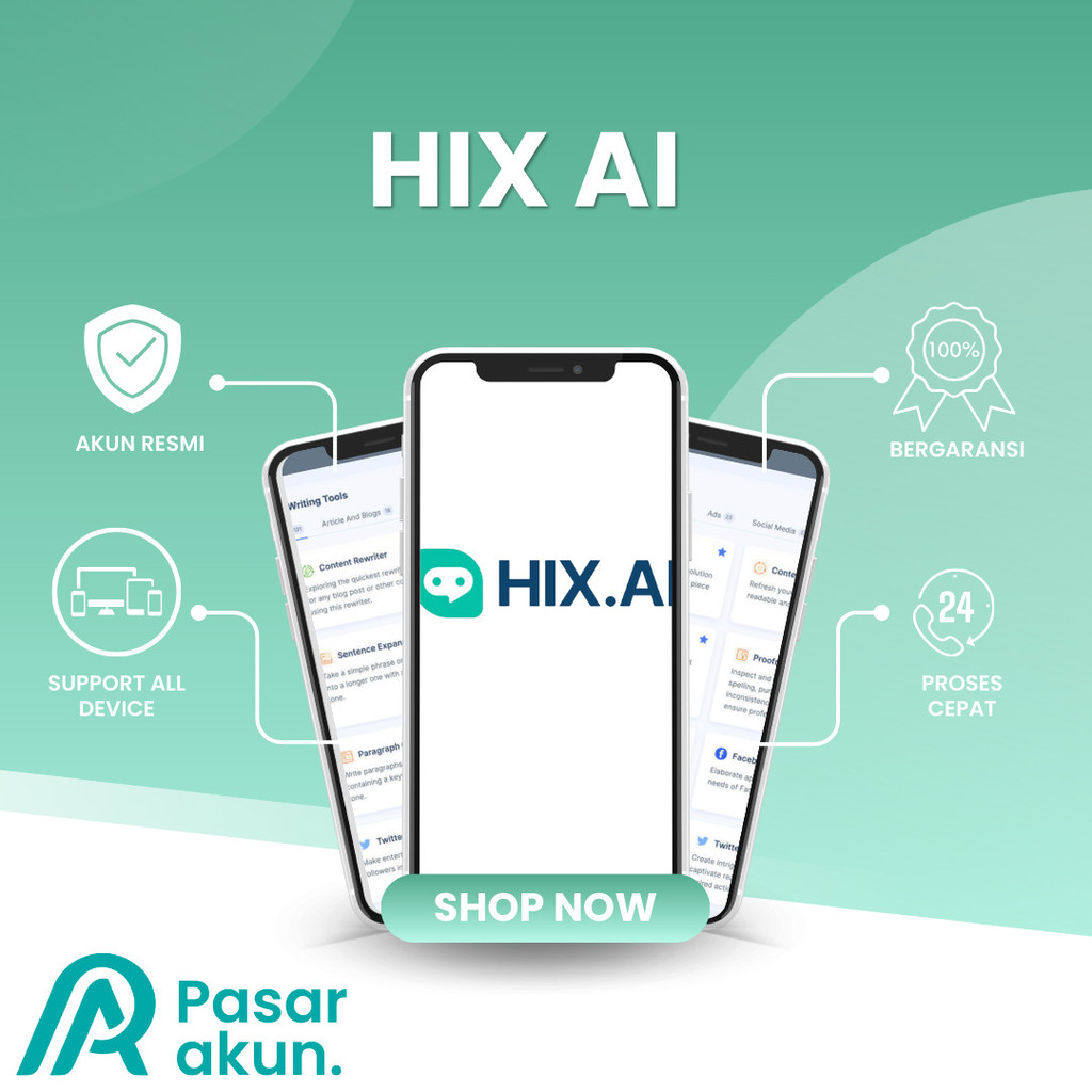 Hix Ai Bypass 1 Tahun - Teks Bebas Deteksi Dengan Ai Humanizer