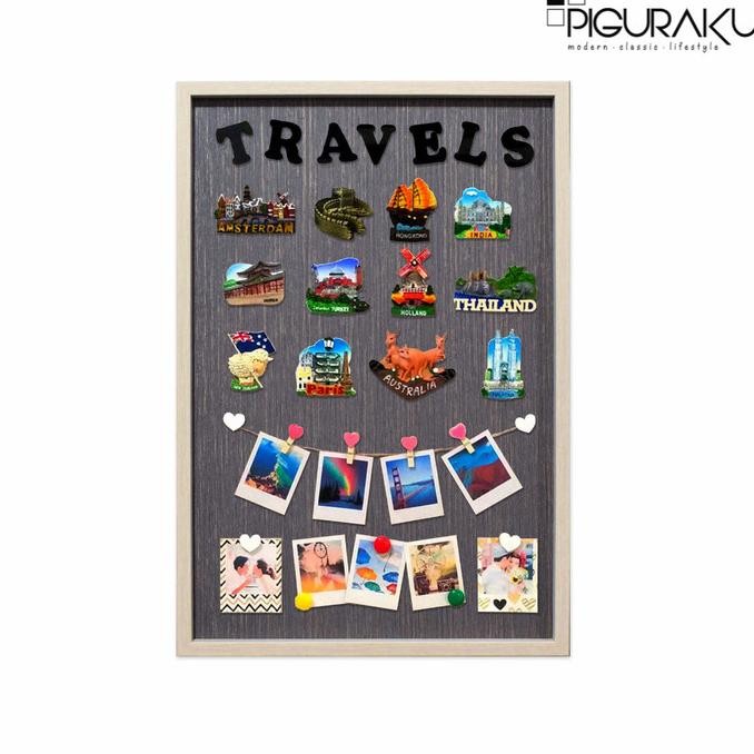 

Magnet Frame 20RS 50X75Cm- Minimalis 2CM-Magnetic Board 20RS