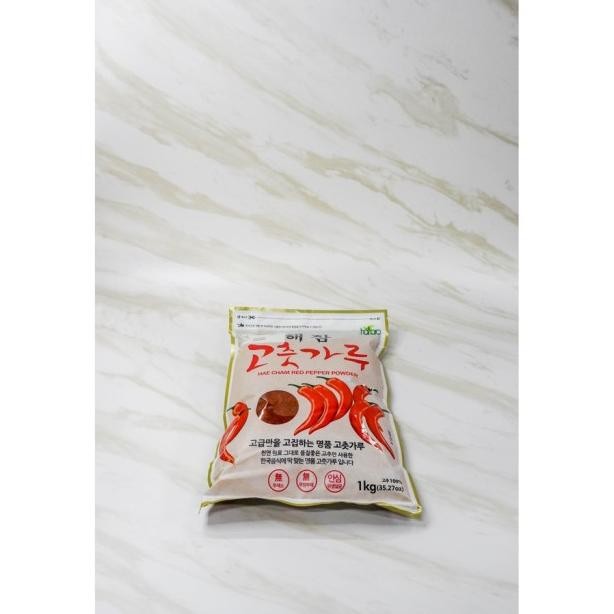 

Gochugaru Kasar Korea Hae Cham Red Pepper Chilli Powder Cabe Bubuk 1Kg