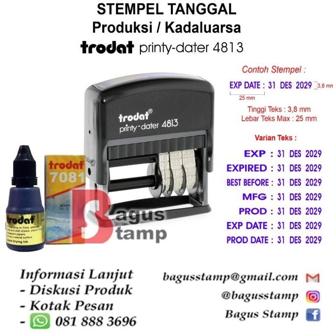 

TERMURAH - Stempel Expired / Tanggal Kadaluarsa FREE Tinta 25ml