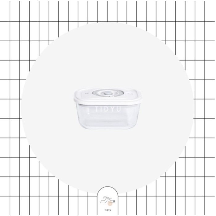 Hasna - Tidyu Glass Vacuum Container Manual Pump Toples Makanan