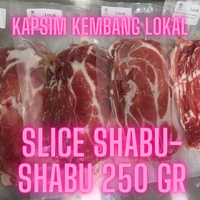 

Kapsim Kembang (Pork Neck) - Lokal 250Gr (Frozen) Slice shabu shabu
