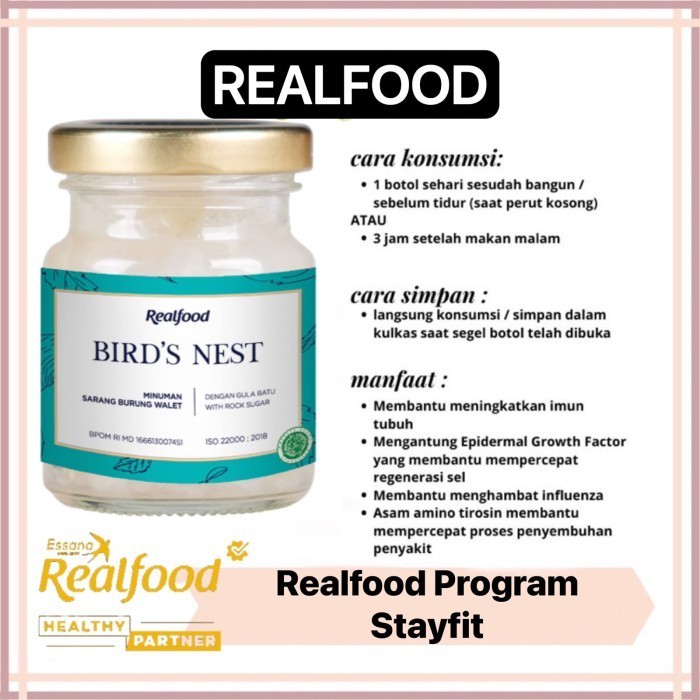 

New Realfood Stay Fit 12 Jar (Minuman Sarang Burung Walet)
