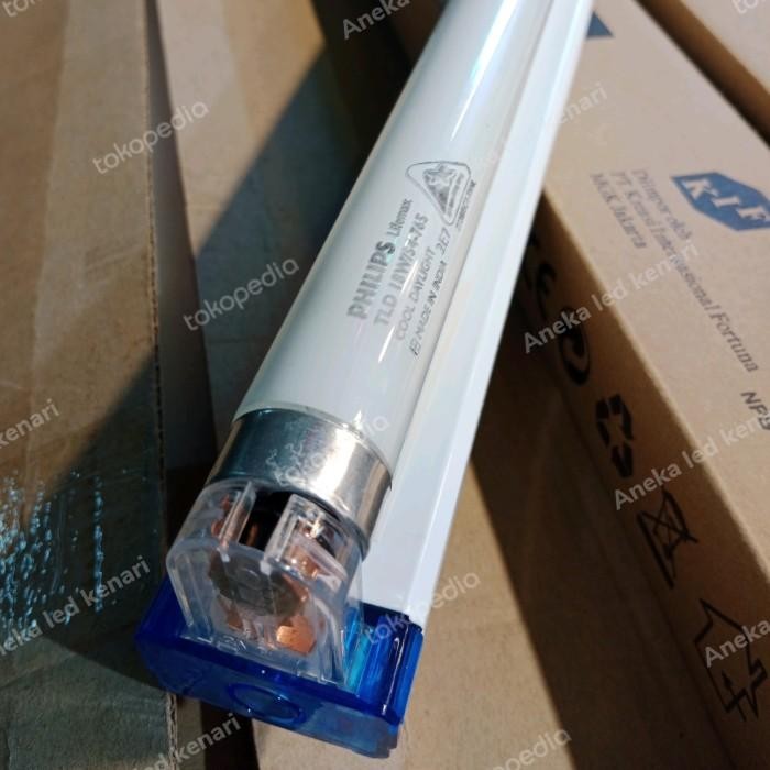 Lampu Neon Tl 18W Philips + Satu Set Kap Ballast Fitting