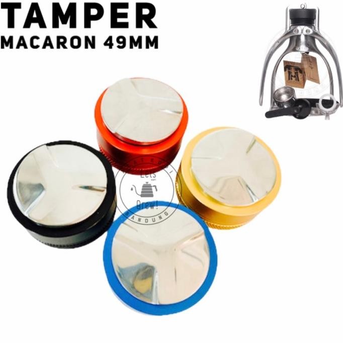 Tamper Kopi Macaron 49mm untuk Rok Presso / Tamper Rokpresso HEMAT